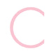 Minimalistic pink letter C design on a clean white background, perfect for branding and logo use.