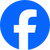 Facebook logo in a blue circle, representing social media connectivity and online engagement.