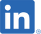 LinkedIn logo in blue, representing professional networking and social media connectivity.