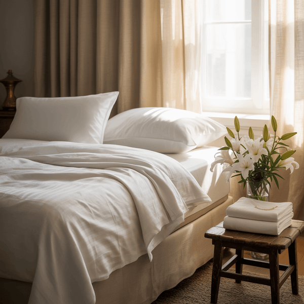 Sun-bleached linen